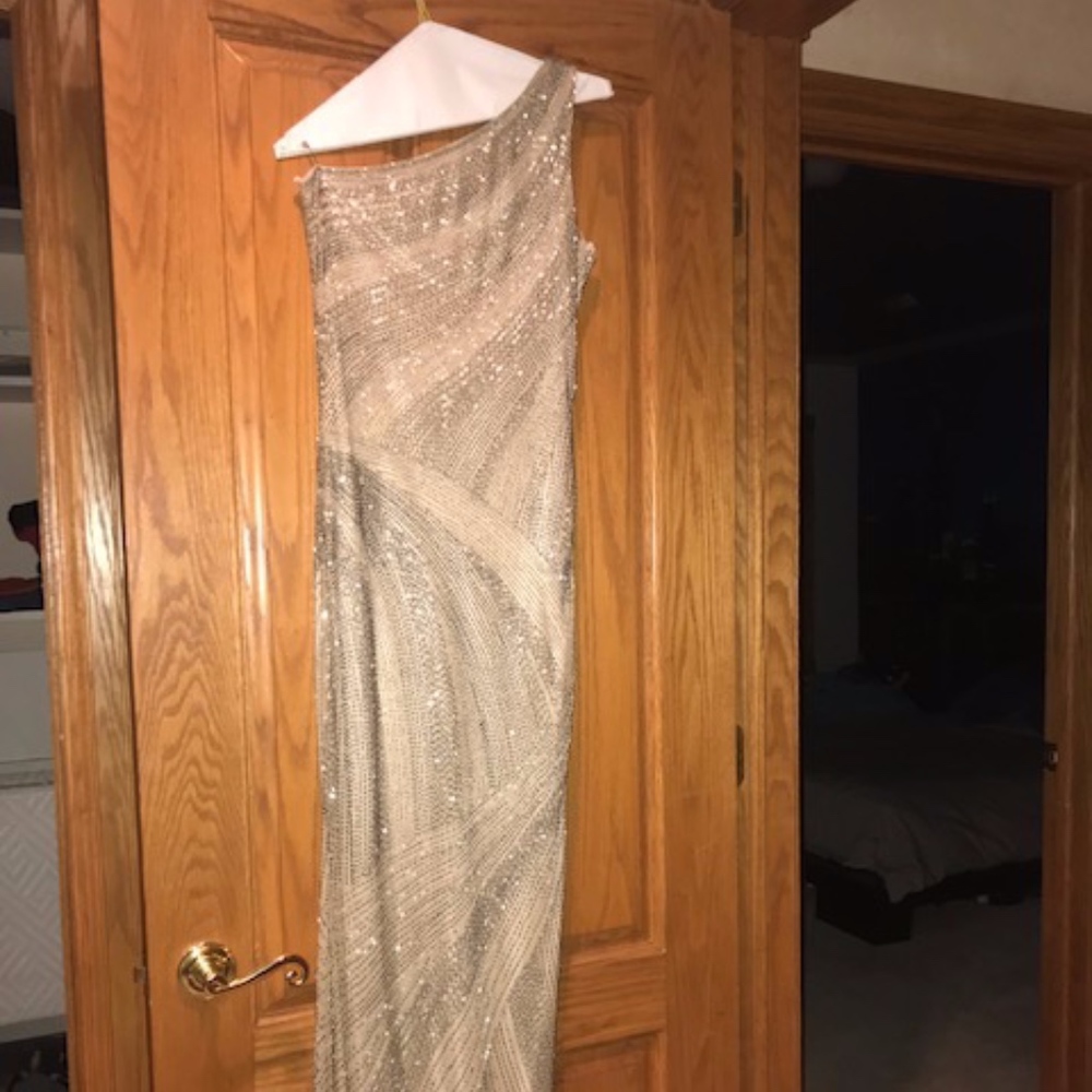 Parker Black Tasha One Shoulder Dress Size 6